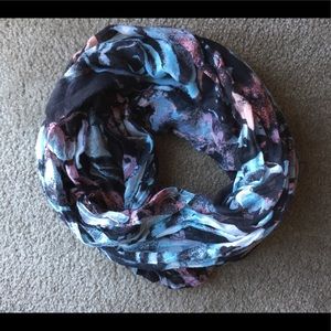 Floral Pattern Infinity Scarf